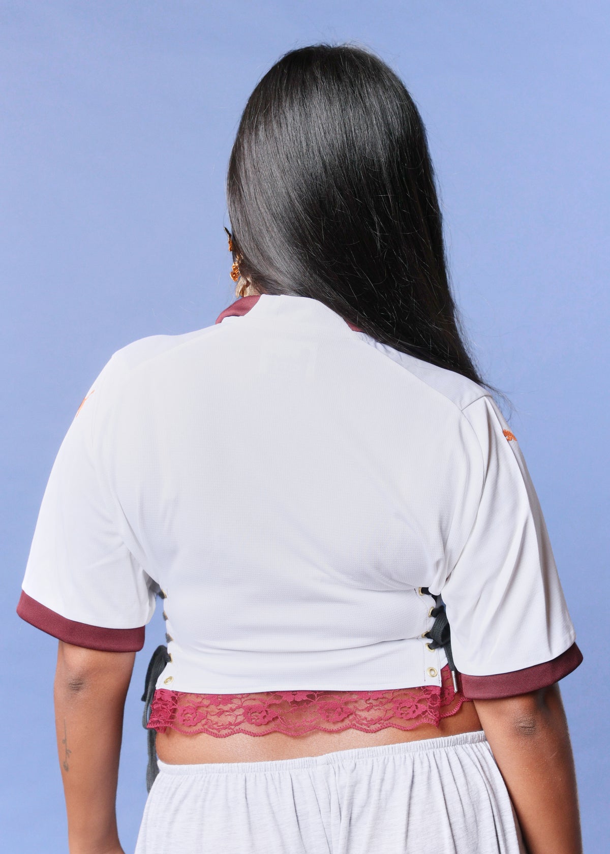 Man City Burgundy Corset Top