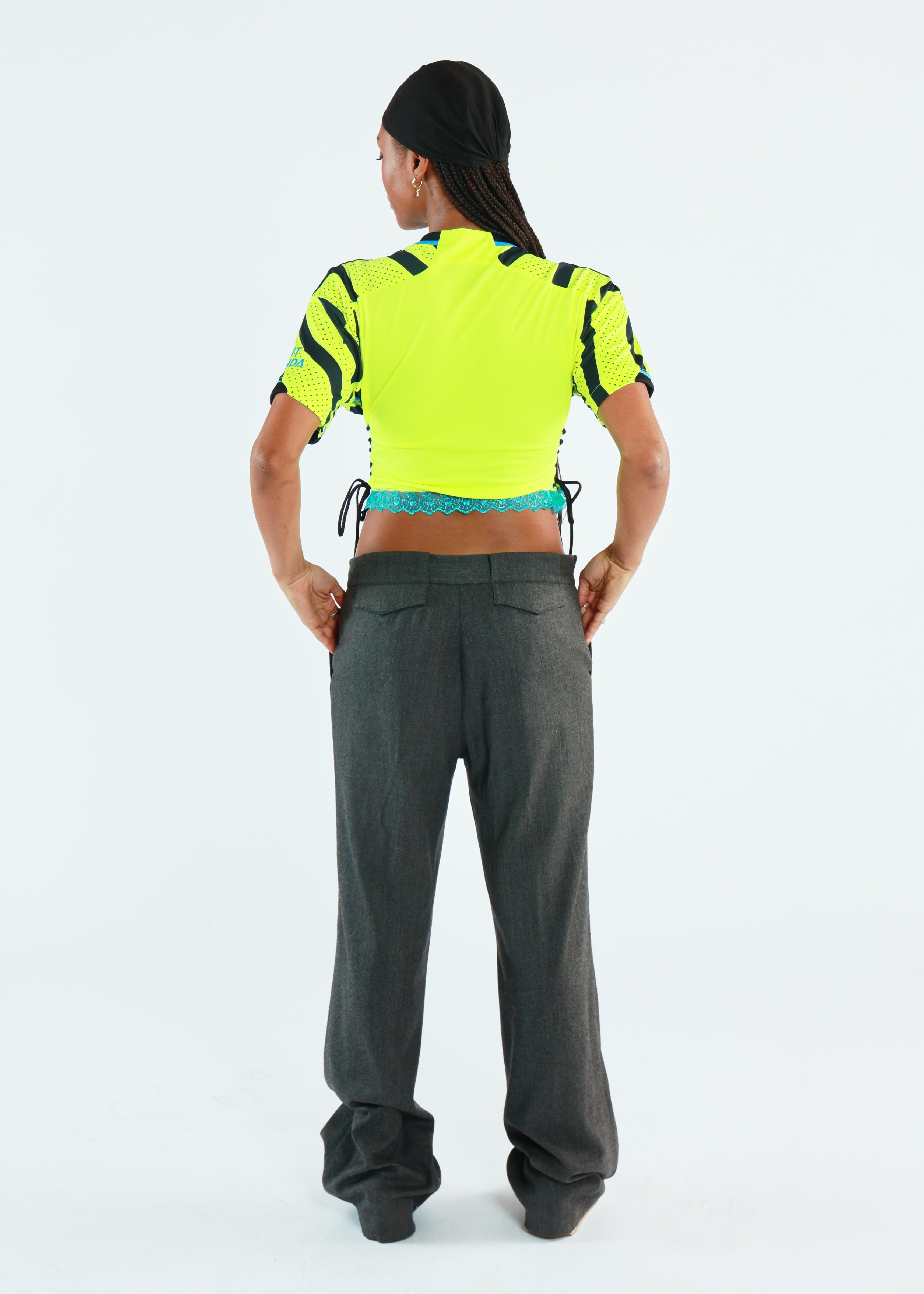 Cropped Neon Arsenal Top
