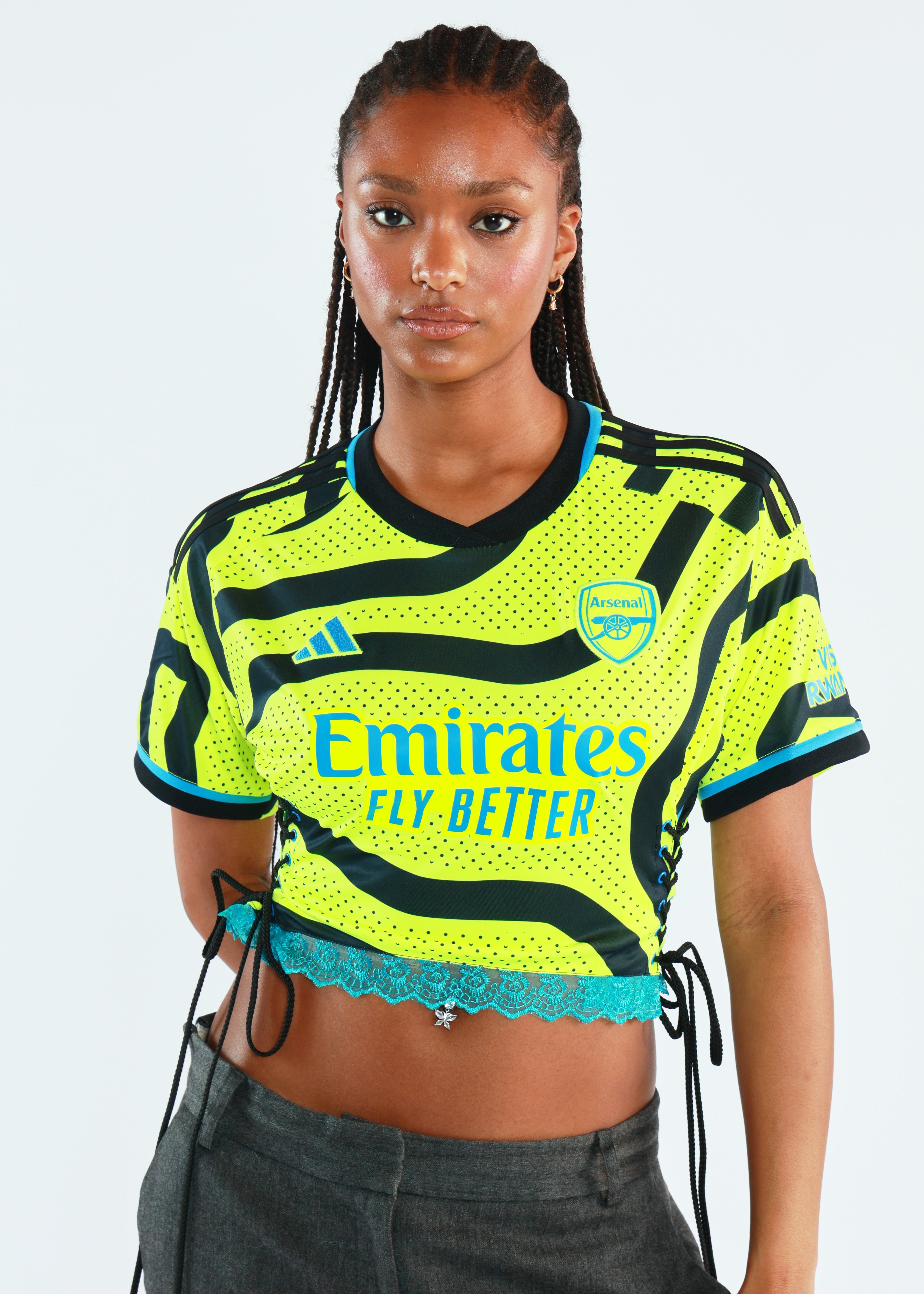 Cropped Neon Arsenal Top