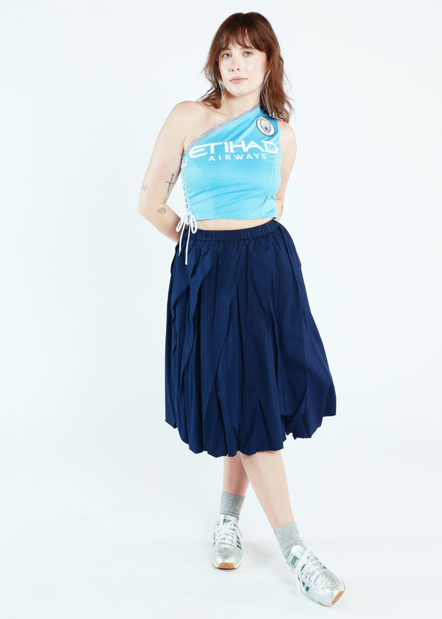 Man City One Shoulder Corset