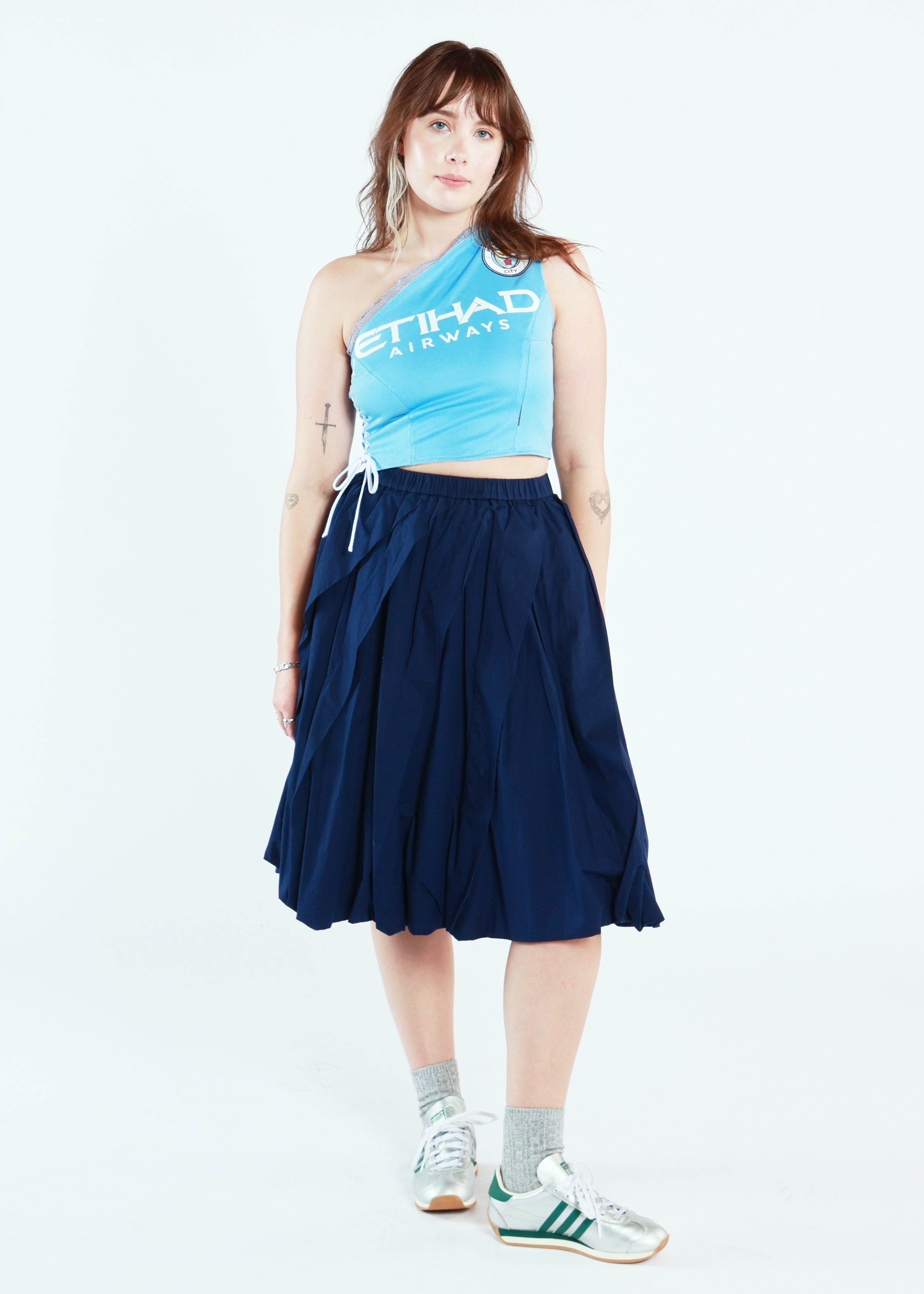 Man City One Shoulder Corset