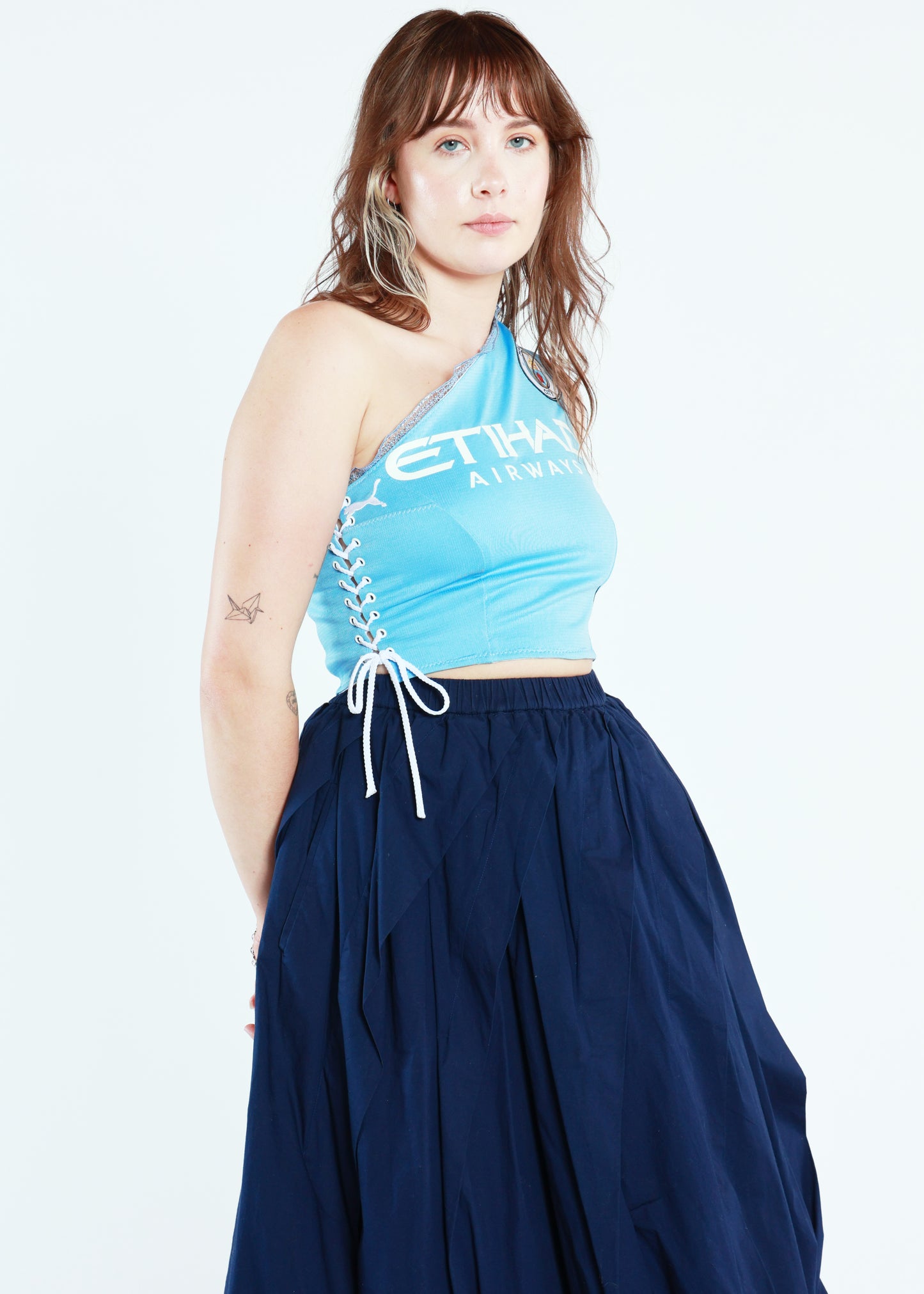 Man City One Shoulder Corset
