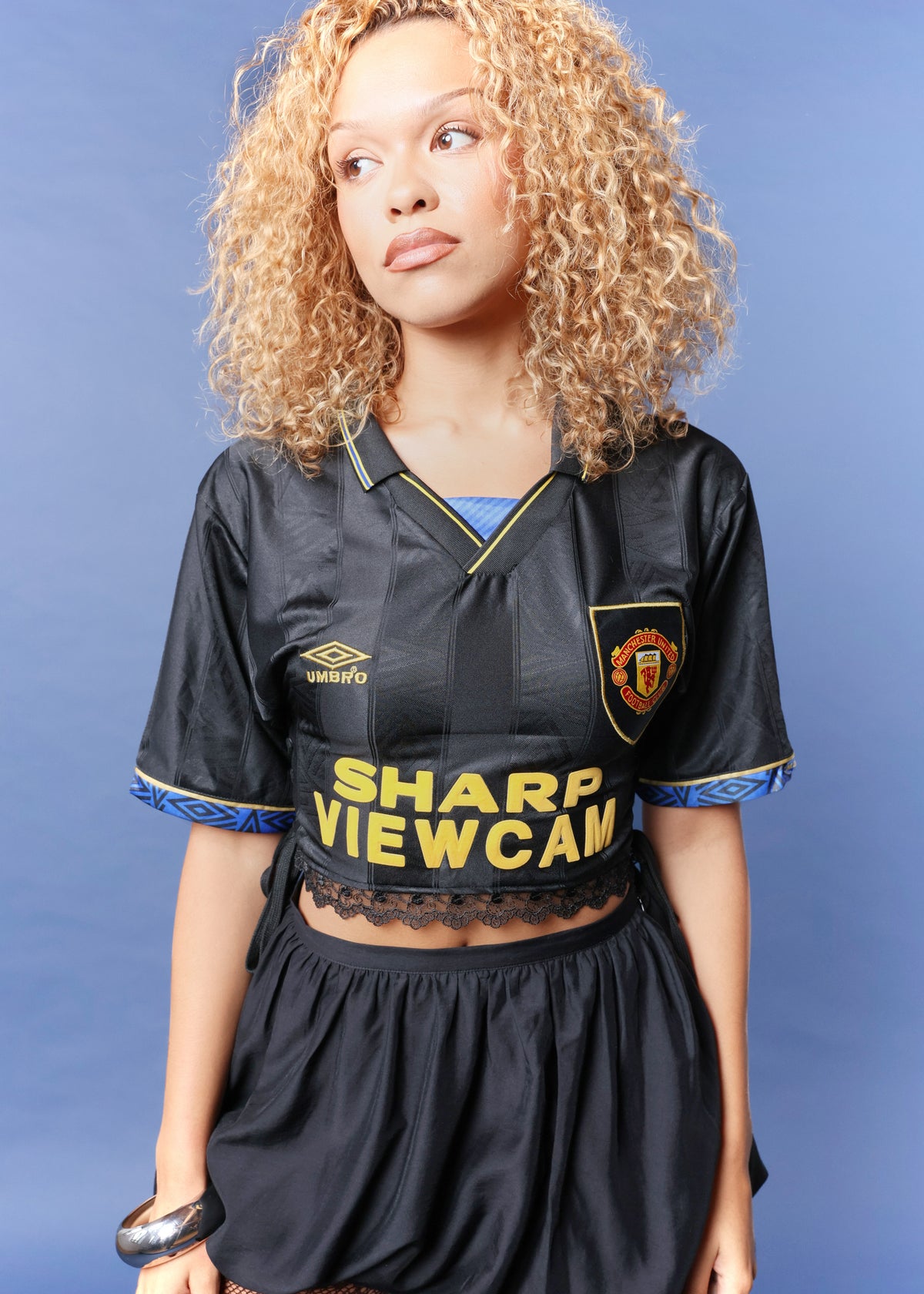 Man United Black Corset Top
