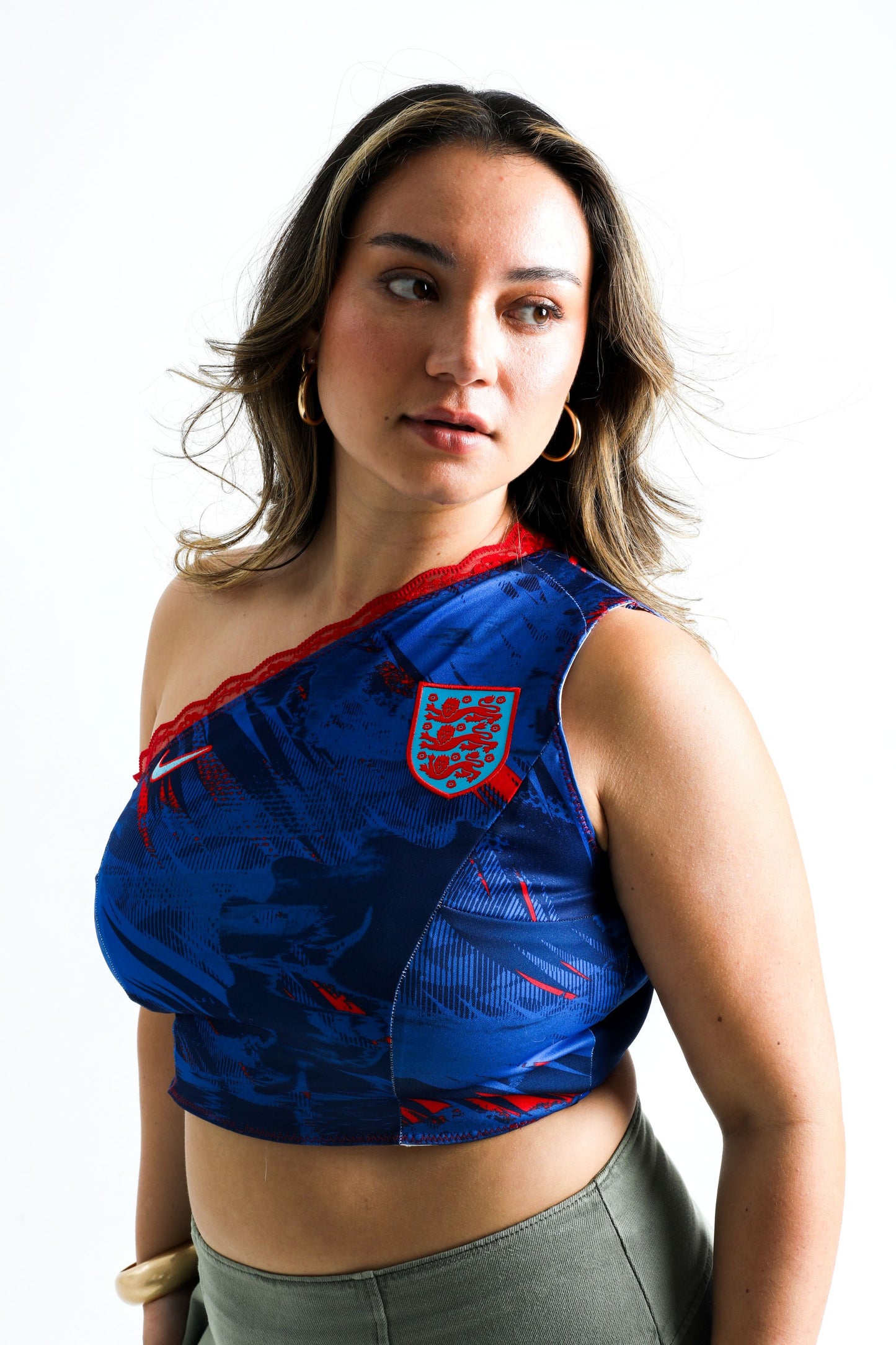 One Shoulder England Corset